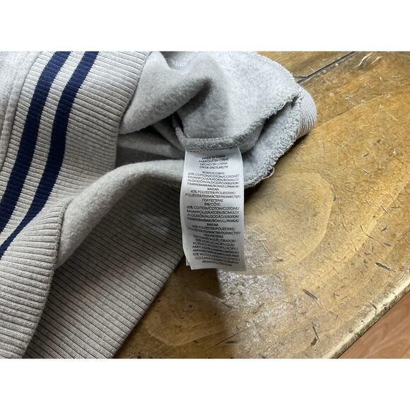 Polo Ralph Lauren V-neck Fleece in Grey Varsity Letterman Sweatshirt Dress XS - Picture 9 of 11